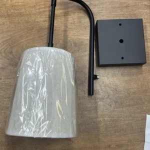 2pk Wireless Wall Sconce With Rechargeable Magnetic Light, Black Metal Fixtures